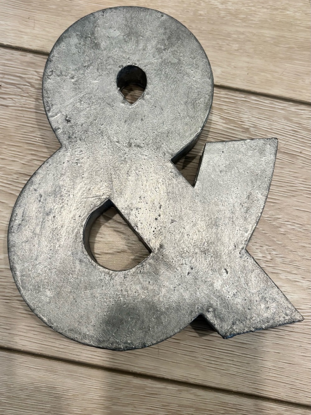 Anthropologie Metallic Ampersand Accent